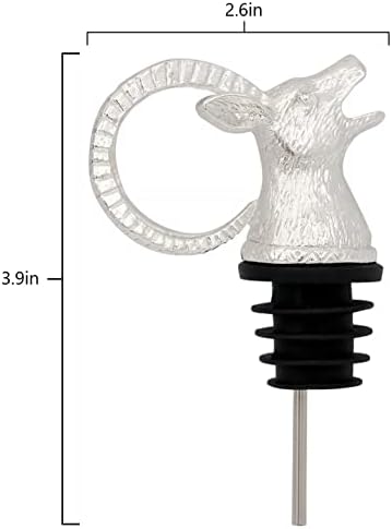 Animal Wine Aerator & Liquor Pourer for Bar,Home and Party Wine Pourer Aerator Festival Gift (Antelope Silver)