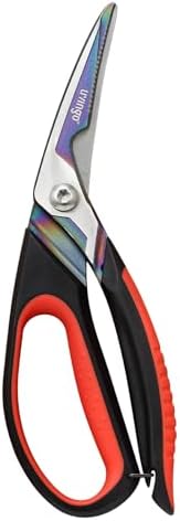 LIVINGO 9.5" Heavy Duty Kitchen Scissors Titanium Coated Poultry Shears