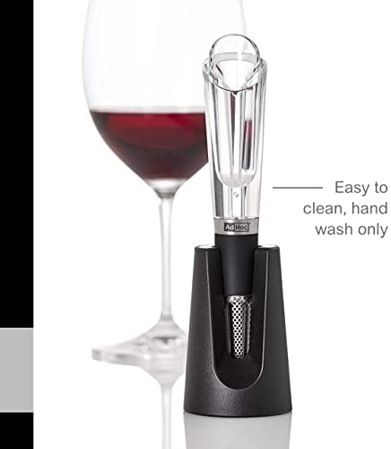 AdHoc 2 in 1 Aerator Pourer and Red Wine Decanter - Wine Dispenser Accessory - Aerator Tool for Wine Bottles - Wine Preserver Gadget - Non-Drip Pourer Device - Gift for Wine Lovers