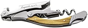 Laguiole Style de Vie Corkscrew, Bottle Opener with Foil Cutter, Olive wood