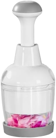 Food Chopper with Container, 360-Degree Blades, Dishwasher Safe, White