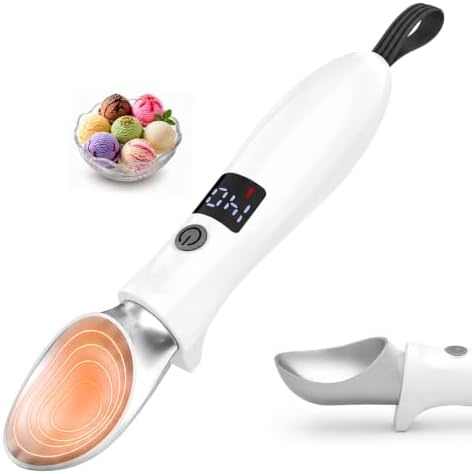 InnoMoon Rechargeable Heated Ice Cream Scoop, LED Display