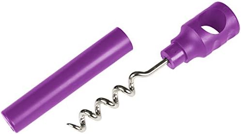 Personalized Pocket Corkscrew - Wine Bottle Opener- Custom Printed Name - Imprinted with Your Name, Logo or Message - Great Gift Ideas - FREE PERZONALIZATION - 12 Corkscrews per Box (Grape)