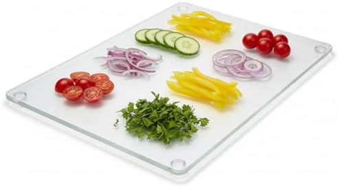 Thirteen Chefs Acrylic Cutting Board, 12x8 Inch Non Slip, Lightweight 1 lb