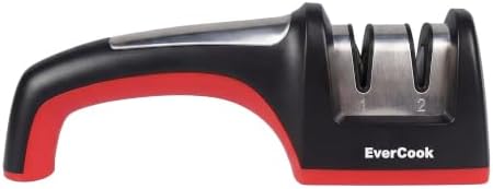 Precision Knife Sharpener for Kitchen Knives, 2-Stage Diamond Sharpening System (360/600 Grit), Non-Slip TPE Base, Stainless Steel Accents