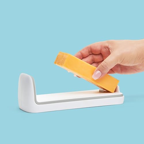 Chef'n 2-in-1 Cheese Slicer and Storage Container | Integrated Lid Keeps Cheese Fresh | Ideal Gift for the Cheese Lover