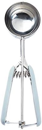 Restaurantware Ice Cream Scoop 1 Case 4 oz Stainless Steel Portioner Commercial Kitchen Tool Comfortable Grip Dishwasher-Safe Spring-Loaded Handle