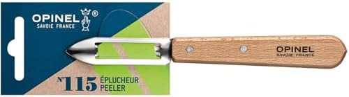 Opinel No. 115 Essential Stationary Peeler, Hornbeam Wood (Natural)