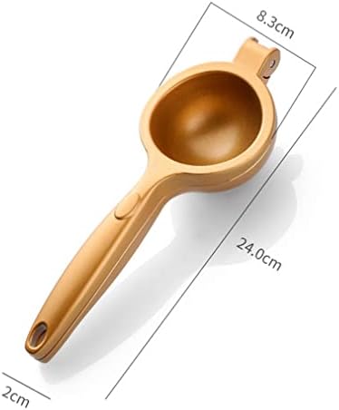 Lemon Squeezer Large Citrus Squeezer Manual Lime Juicer Hand Press Ergonomic Heavy Duty Orange Squeezer for Fruits, Lemons & Limes, Increased Diameter 3.26 Inches (Gold)