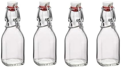 Bormioli Rocco Swing Bottles, 4.25 Oz - Clear, Set of 4