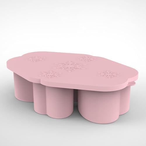 Ice Mold for Stanley Cup 30 40 OZ Accessory Silicone Ice Cube Tray with Lid