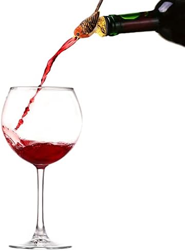 Wine Aerator Pourer Enamel Glaze Colorful Bird Wine Bottle Pourer & Stopper