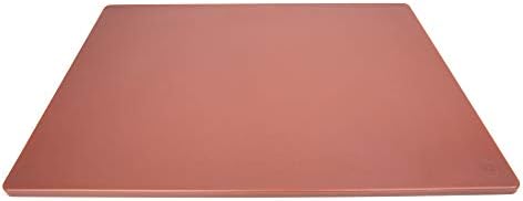 Thirteen Chefs Extra Large 24 x 18 Brown Cutting Board - 1/2" Thick HDPE Plastic for Cooked Meat, NSF Professional Grade for Restaurant Kitchens