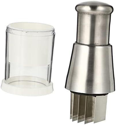 Stainless Steel Manual Garlic Crusher Chopper White Kitchen Tool