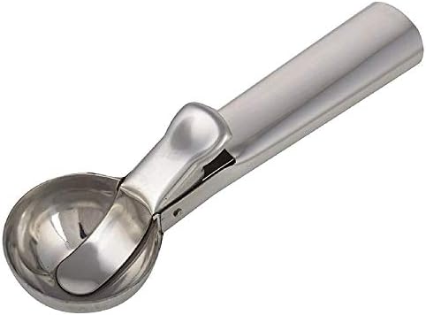 Sakoraware Stainless Steel Icecream Serving Spoon | Scooper for Ice Cream Fruit Scoop with Trigger | Big Size Multifunctional Pack of 1