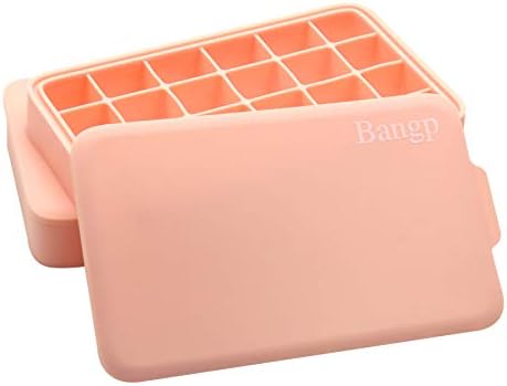 Bangp Premium Ice Cube Trays with Lid,2 Pack,48‑Cube Total