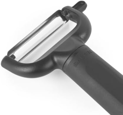 Salter Expert Y Peeler – Handheld Vegetable & Fruit Peeler, Sharp Stainless-Steel Blade, Integrated Potato Eyer, Ergonomic Soft-Grip Handle, Dishwasher Safe Kitchen Tool for Cooking & Food Prep