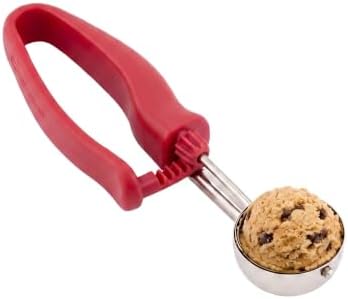 Restaurantware Ice Cream Scoop 1 Case 1.4 oz Stainless Steel Portioner Commercial Kitchen Tool Comfortable Grip Dishwasher-Safe Ambidextrous Handle