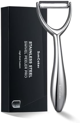 Y Vegetable Peeler, Ultra Sharp Stainless Steel Potato Peeler for Fruits and Vegetables, Serrated Blade Kitchen Peeler with Ergonomic Non-Slip Handle