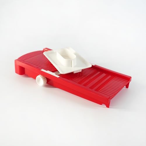 Rigamonti La Brava-Adjustable Thickness Blade Vegetable Slicer Red, Stainless Steel ONE