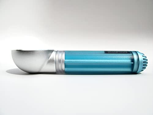 ScoopTHAT Radii Warming Ice Cream Scoop, Silver/Blue
