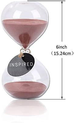 SWISSELITE Puff Sand Timer, Hourglass Sand Timers, Inspired Glass