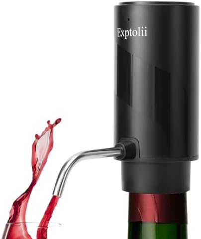 Electric Wine Aerator, Wine Decanter, Wine Dispenser, Wine Gift, Automatic One-Touch Wine Pourer Pump Wine Oxidizer for Red and White Wine Re-chargeable