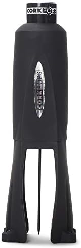 Cork Pops Legacy Wine Opener Built-in 4-Blade Foil Cutter Safe Cork Removal, Effortless Push Button Use, Needle Guard for Safety, Low-Pressure Cartridge Opens Up To 60 Bottles