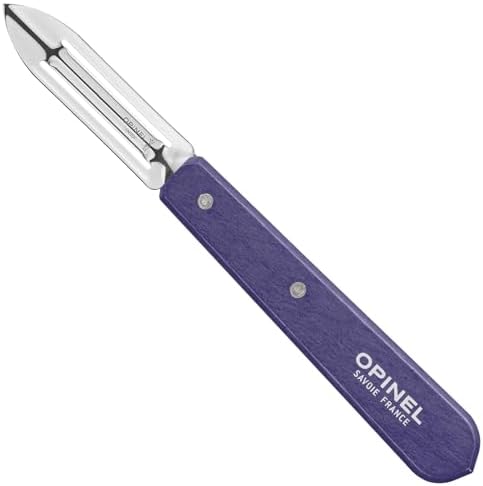 Opinel No. 115 Essential Stationary Peeler, Hornbeam Wood (Purple)