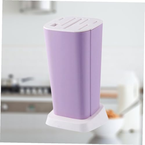 Magnetic Mount Magnetic Tool Holder Utensil Holders Stand Countertop Holder Standing Kitchen Rack Inserted Holder Storage Rack Knives Block Bracket Vertical Purple Drawer
