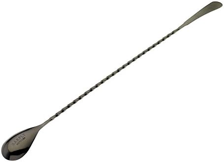 Barfly Bar Spoon, Standard 13 3/16" (33.5 Cm), Gun Metal Black