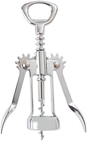 Lever Bottle Opener Corkscrew with crown bottle opener top. by Unknown
