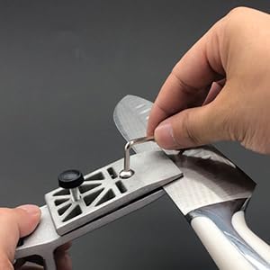 Professional Sharpener with 8 Sharpening Stones,Fixed Angle Kitchen Chef Knife Sharpening Kit, Grinding Gripping System Tool,