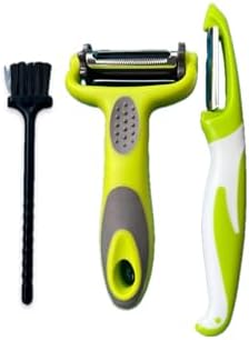 Generic Potato Peeler and Rotatable 3 in 1 Vegetable peeler with Non-slip Handle, Green