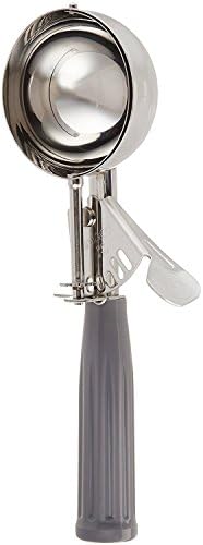 Winco Size 8 Cream Plastic Ice Cream Disher with Handle