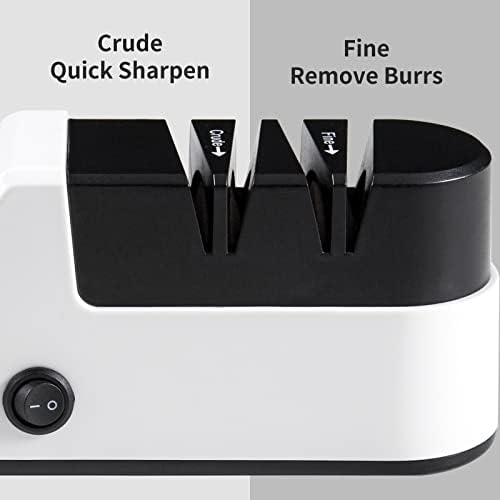 Electric Knife Sharpener for Kitchen Knives, Automatic Knife Sharpener Sharpening & Polishing, Electric Sharpeners Knife Tool Helps Repair, Restore, Polish Blades