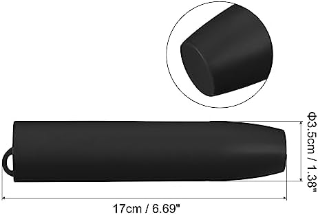 uxcell Silicone Garlic Peeler Tube, 2Pcs Garlic Roller Peeling Tube Garlic Cloves Skin Remover for Useful Kitchen Tools, Black