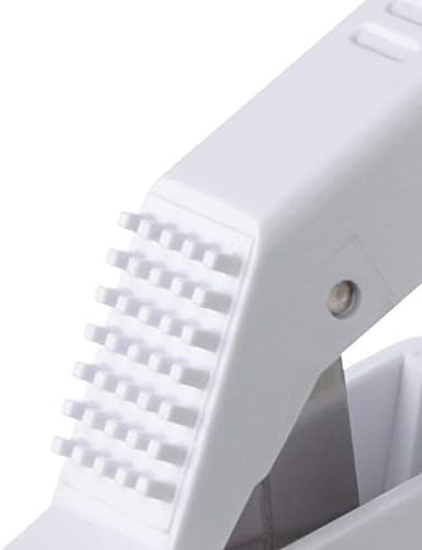 KitchenCraft Garlic Press, Plastic, White, 16 x 4 cm
