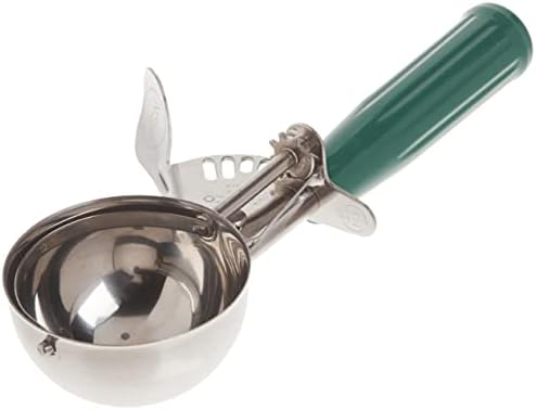 Winco Size 12 Cream Plastic Ice Cream Disher with Handle