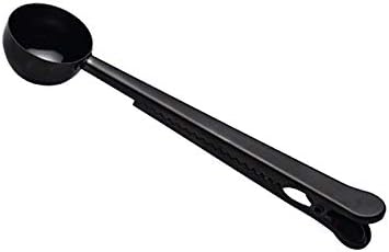 10 Pakcs scoop and clip 2 in 1 Stainless Steel 1 tbsp Ground Measuring Spoon with Bag Clip for Coffee Tea