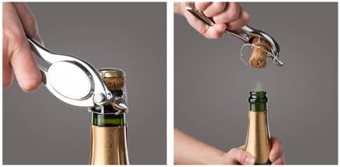 Vacu Vin Champagne Bottle Opener, Stainless Steel