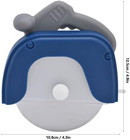 Pizza Cutter Wheel, Steel Grip Pizza Cutter Wheel, 4.3 x 4.9in Detachable Pizza Cutter with ABS Cover and Ergonomic Handle for Cutting Pizza, Cakes and Waffles