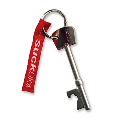 Suck UK Bottle Opener Keyring - Bottle Opener Keychain - Bar Accessories - Birthday Gifts - Beer Openers - Man Cave Gifts - Beer Keyring - Home Bar Tools - Cool Gadgets Men - Stocking Fillers For Men