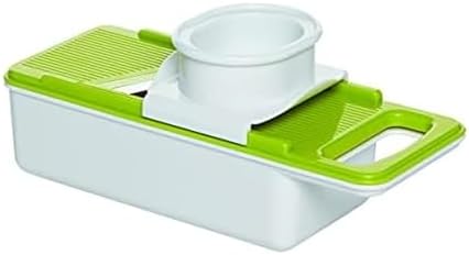 Farberware Professional Mandoline Slicer with Storage Case, White and Green
