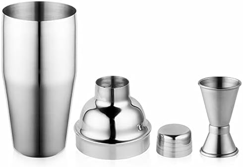 Cocktail Shaker Set, Silver, 550ml, 5pcs