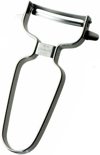 Nagao Tsubamesanjo Peeler, Fits Vegetable Rounds, Curved Peeler, 18-8 Stainless Steel, Dishwasher Safe, Made in Japan