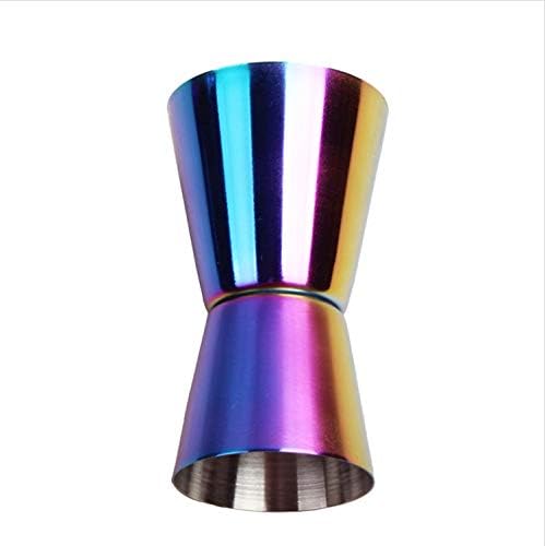Stainless-Steel Rainbow-Cocktail-Shaker-Set 8PC Bartending-Tool - with Bartender Supplies Kit (550ML, Rainbow)