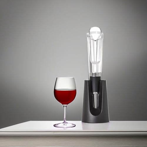 AdHoc 2 in 1 Aerator Pourer and Red Wine Decanter - Wine Dispenser Accessory - Aerator Tool for Wine Bottles - Wine Preserver Gadget - Non-Drip Pourer Device - Gift for Wine Lovers