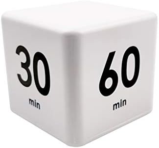 Feilifan Cube Timer, Productivity Cube Flip Timer, 15-20-30-60 Minute
