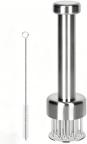 304 Stainless Steel Meat Tenderizer with 21 Retractable Needles